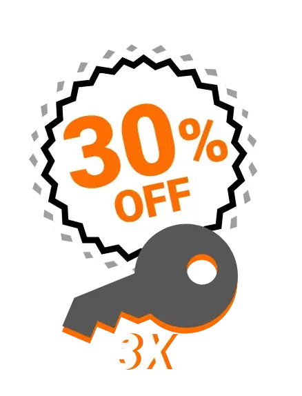 30% Discount on the purchase of 3 Keys Unlimited