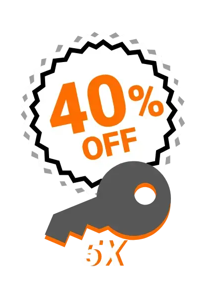 40% Discount on the purchase of 5 Keys Unlimited